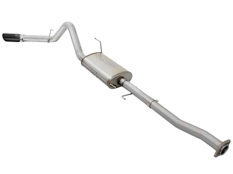 aFe — aFe MACHForce XP SS Exhaust 3in to 3.5in Cat-Back w/ Black Tip 15 Ford F-150 EcoBoost V6 2.7/3.5Ltt
Cat-Back Exhaust - view 3