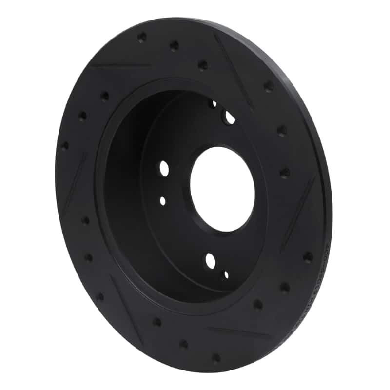 R1 Concepts — R1 92-97 Acura CL Rear Left Drilled & Slotted Black Brake Rotor
R1 Brake Rotor Drill - view 4