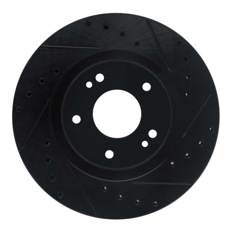 R1 Concepts — R1 91-93 Dodge STEALTH Front Right Drilled & Slotted Black Brake Rotor
R1 Brake Rotor Drill - view 1
