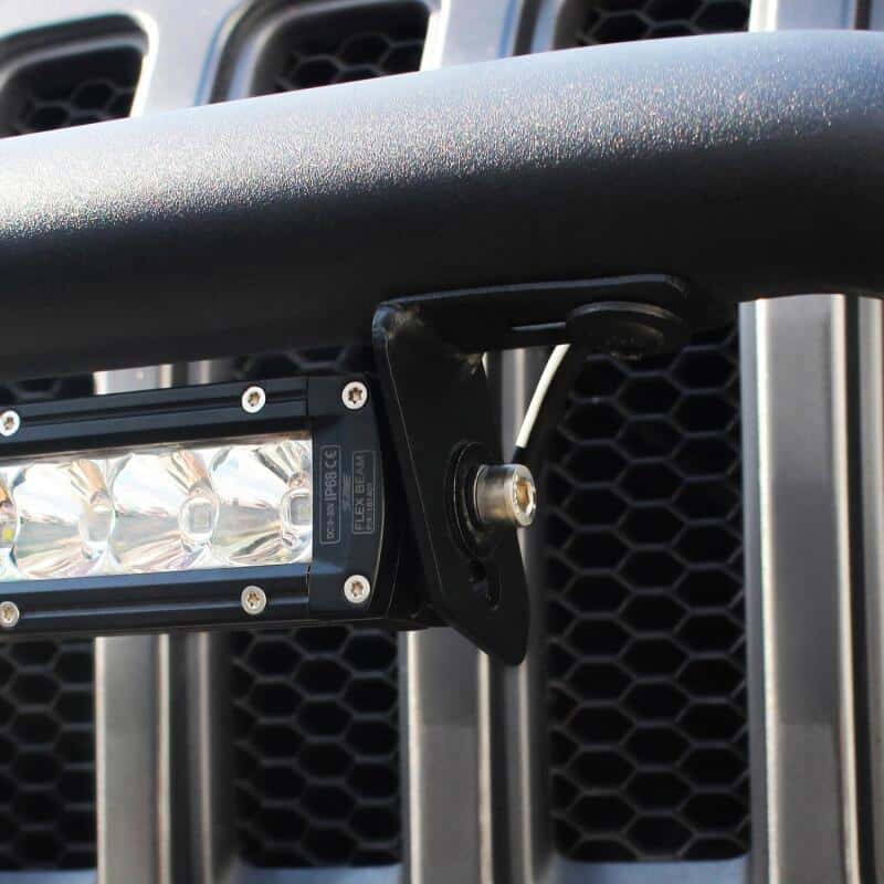 Westin — Westin 07-18 Jeep Wrangler JK / 18-22 Jeep Wrangler JL WJ2 LED Brackets - Tex. Blk
LED Light Bar Mount - view 1