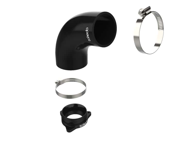 aFe — aFe 2019-2020 Hyundai Veloster N L4-2.0L (T) Takeda Turbo Inlet w/ Factory Intake
Turbo Inlet - view 2