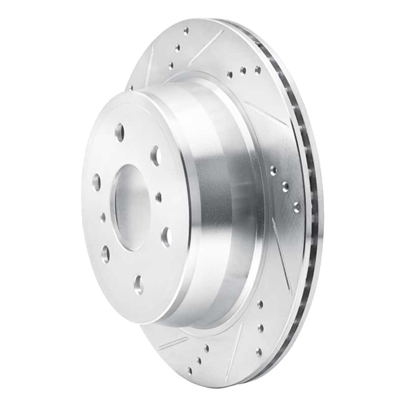 R1 Concepts — R1 07-20 Cadillac Escalade EXT Rear Left Drilled & Slotted Silver Brake Rotor
R1 Brake Rotor Drill - view 2