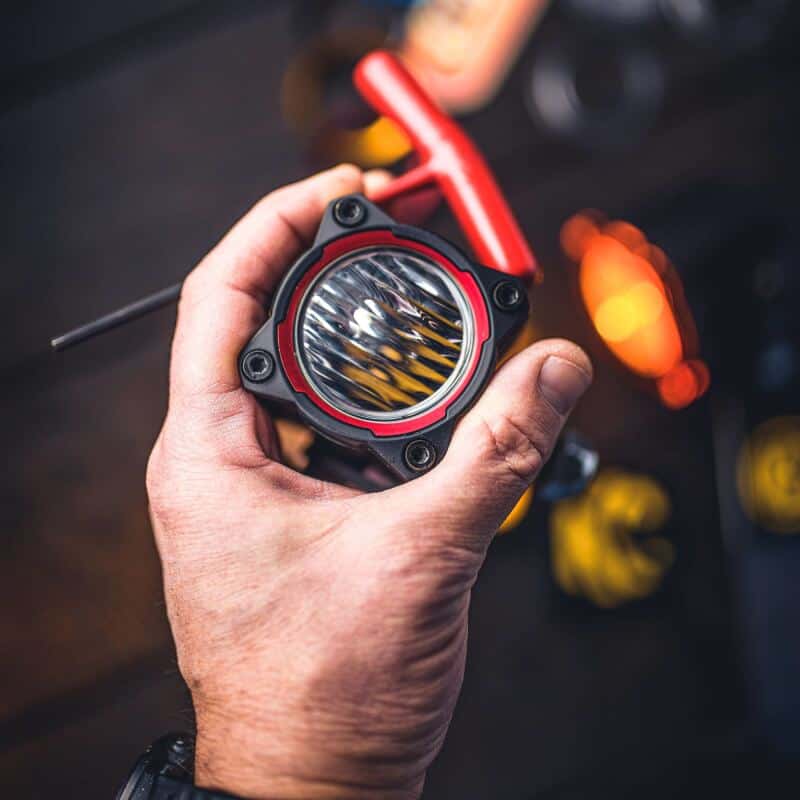KC HiLiTES — KC HiLiTES FLEX ERA 1 (Single Bezel Ring) - Red - view 2