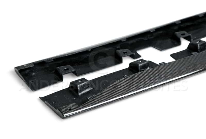 Anderson Composites — Anderson Composites 15-16 Ford Mustang Type-OE Rocker Panel Splitter - view 5