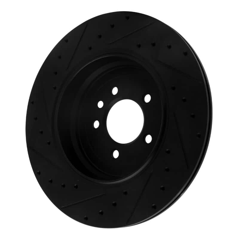 R1 Concepts — R1 10-13 Land Rover Range Rover Sport Rear Right Drilled & Slotted Black Brake Rotor
R1 Brake Rotor Drill - view 4