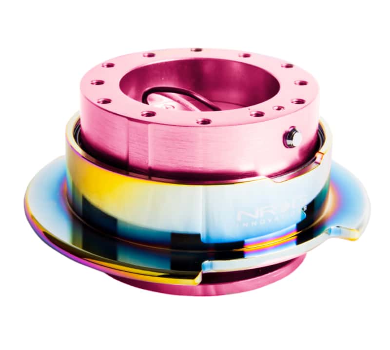 NRG — NRG Quick Release Gen 2.5 - Pink Body / Neochrome Ring - view 3