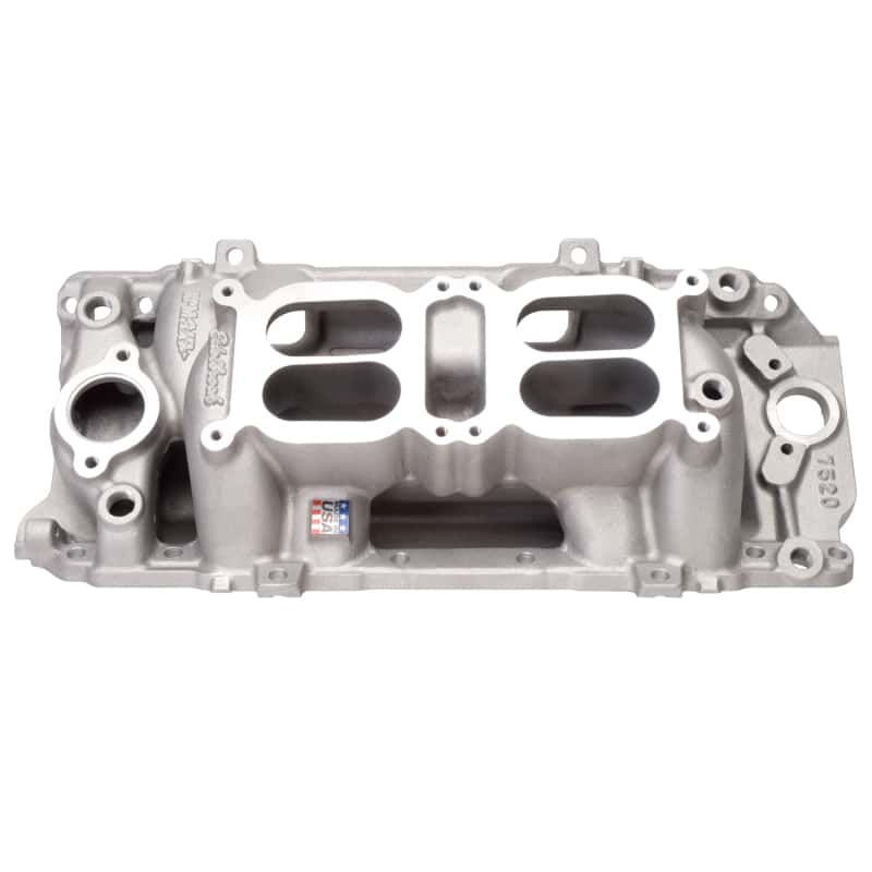 Edelbrock — Edelbrock Manifold Dual Quad RPM Air Gap BB Chevy Oval Port
MANIFOLD - view 3