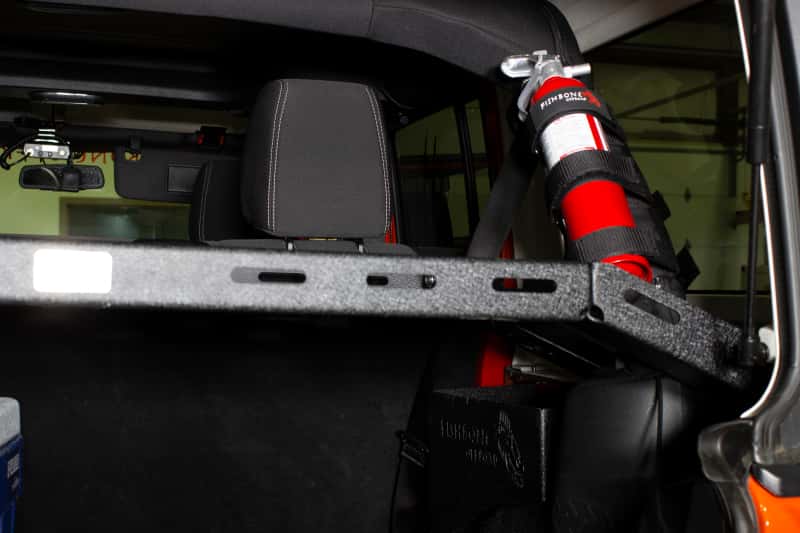 Fishbone Offroad — Fishbone Offroad Padded Roll Bar Black Fire Extinguisher Holder - view 10