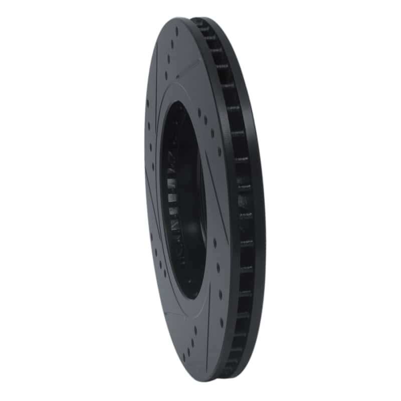 R1 Concepts — R1 07-15 Nissan Rogue Front Right Drilled & Slotted Black Brake Rotor
R1 Brake Rotor Drill - view 4