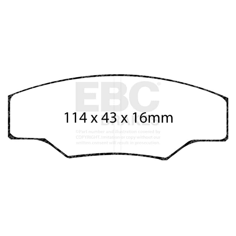 EBC — EBC Brakes Bluestuff Street and Track Day Brake Pads
Disc Brake Pad - view 8