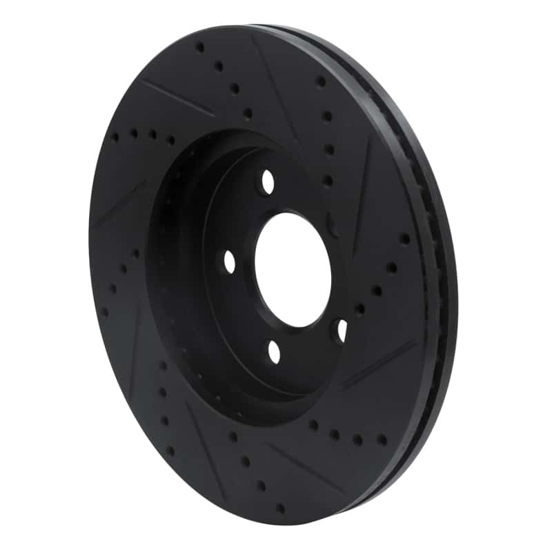 R1 Concepts — R1 03-11 Ford Crown Victoria Front Left Drilled & Slotted Black Brake Rotor
R1 Brake Rotor Drill - view 4