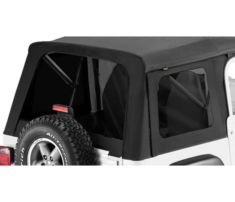 Bestop — Bestop 97-06 Jeep Wrangler TJ Exc. Unlimited Window Set (Supertop Black Denim)
Window Set - view 1