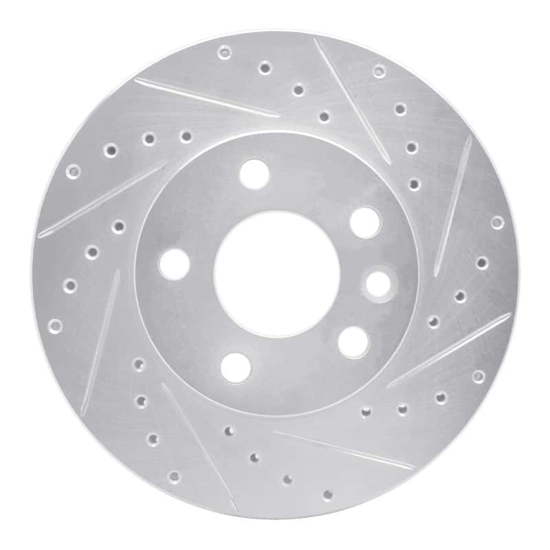 R1 Concepts — R1 96-00 Volkswagen EuroVan Front Right Drilled & Slotted Silver Brake Rotor
R1 Brake Rotor Drill - view 1