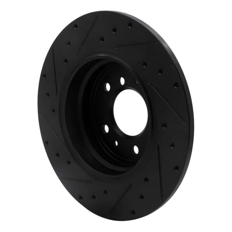 R1 Concepts — R1 91-01 BMW 850CI Rear Right Drilled & Slotted Black Brake Rotor
R1 Brake Rotor Drill - view 4