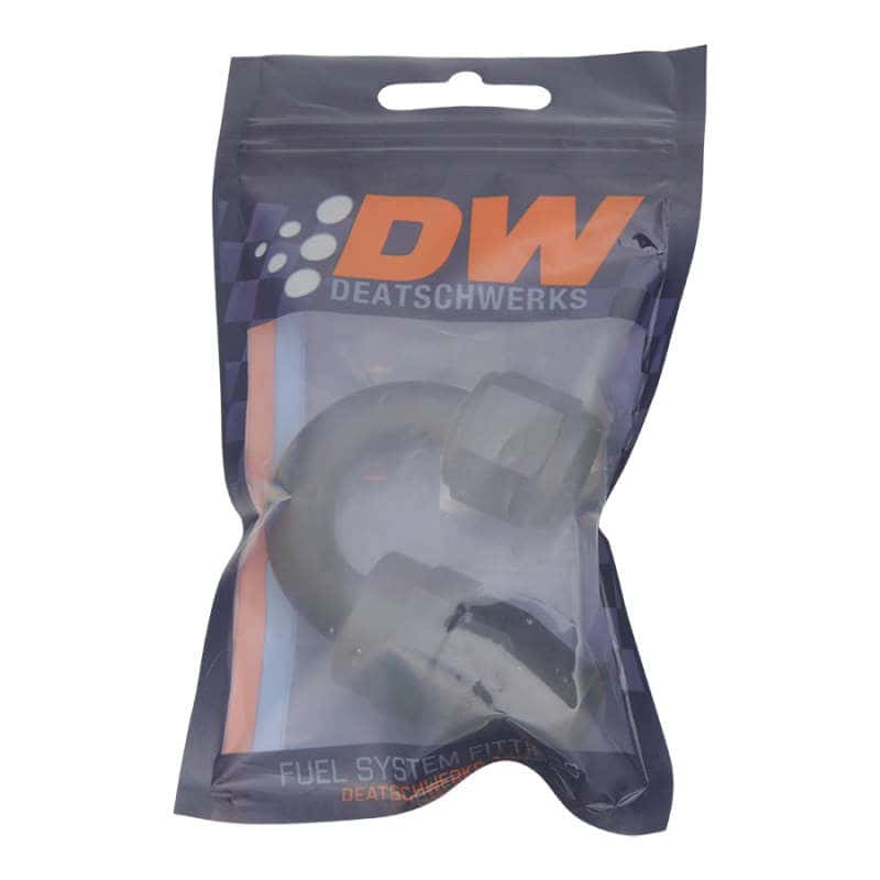 DeatschWerks — DeatschWerks 8AN Female Swivel 180-Degree Hose End PTFE (Incl Olive Insert) - Anodized Matte Black
Lines & Fittings - view 2