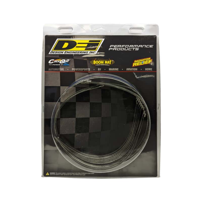 DEI — DEI Stainless Steel Positive Locking Tie Eight 1/4in (7mm) x 9in and Four 7mm x 20in
Heat Shield Tie - view 6
