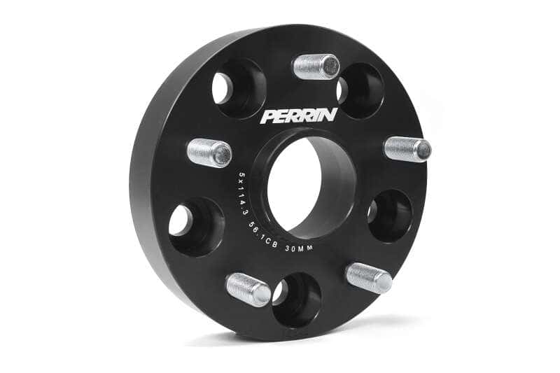 Perrin Performance — PERRIN Subaru 30mm Wheel Spacers 5x114.3 BP w/56mm Hub - Black - view 8