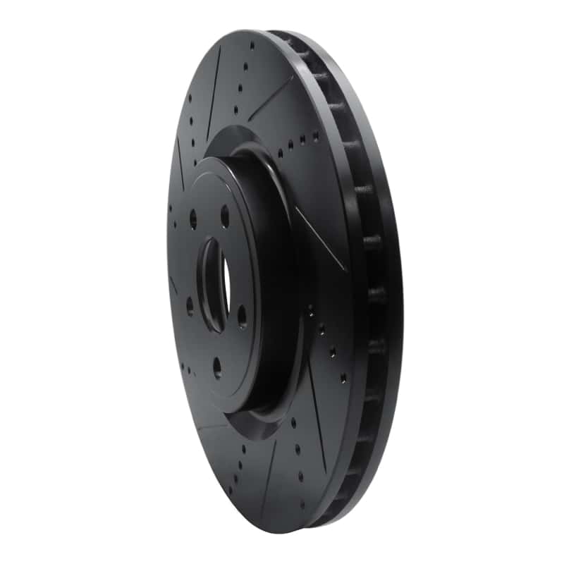 R1 Concepts — R1 2012-2025 Dodge Durango Front Left Drilled & Slotted Black Brake Rotor
R1 Brake Rotor Drill - view 2