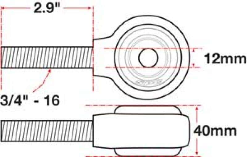 SPC Performance — SPC Performance xAxis Rod End Ball Joint
CROSSAXIS ROD END
XAXIS JOINT - view 4