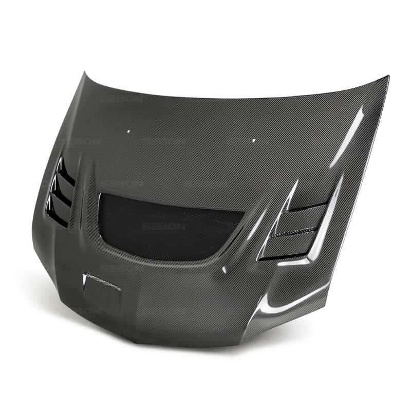 Seibon — Seibon 03-07 Mitsubishi Evo 8 & 9 CW Carbon Fiber Hood - view 4