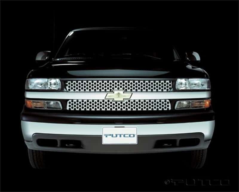 Putco — Putco 01-02 Chevrolet Silverado LD Punch Stainless Steel Grilles
Grille Insert - view 1