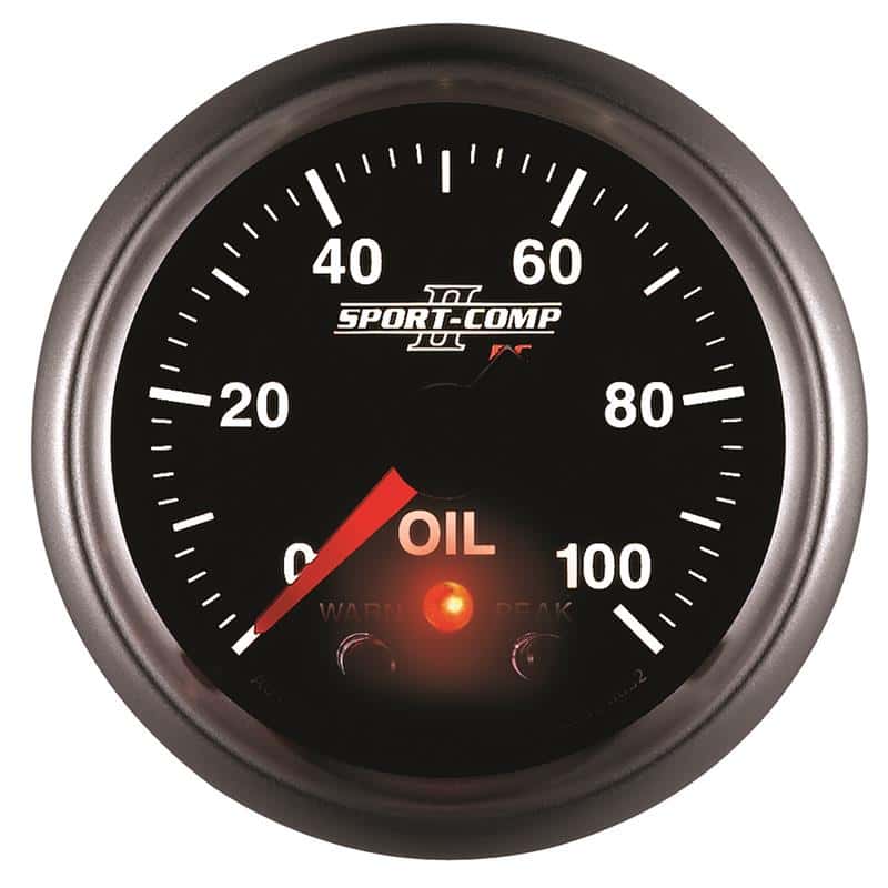 AutoMeter — Autometer Sport-Comp II 52.4mm 0-100 PSI Oil Pressure Peak & Warn w/ Electronic Control Gauge
2-1/16" OIL PRESS, 0 - view 6