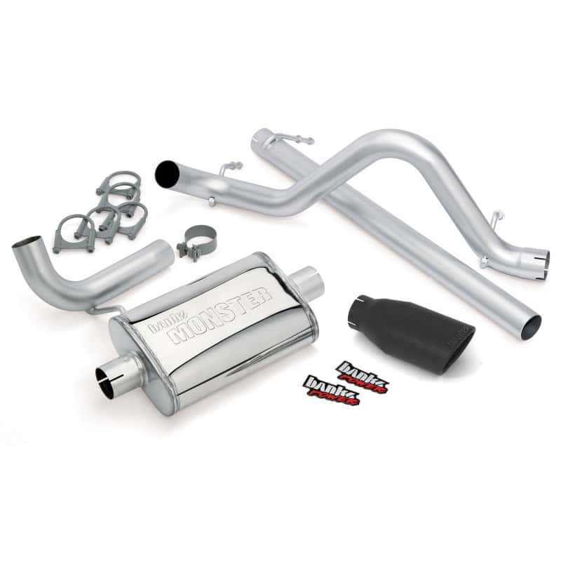 Banks Power — Banks Power 07-11 Jeep 3.8L Wrangler - 2dr Monster Exhaust System - SS Single Exhaust w/ Black Tip
Performance Exhausts
Monster Exhaust - view 1