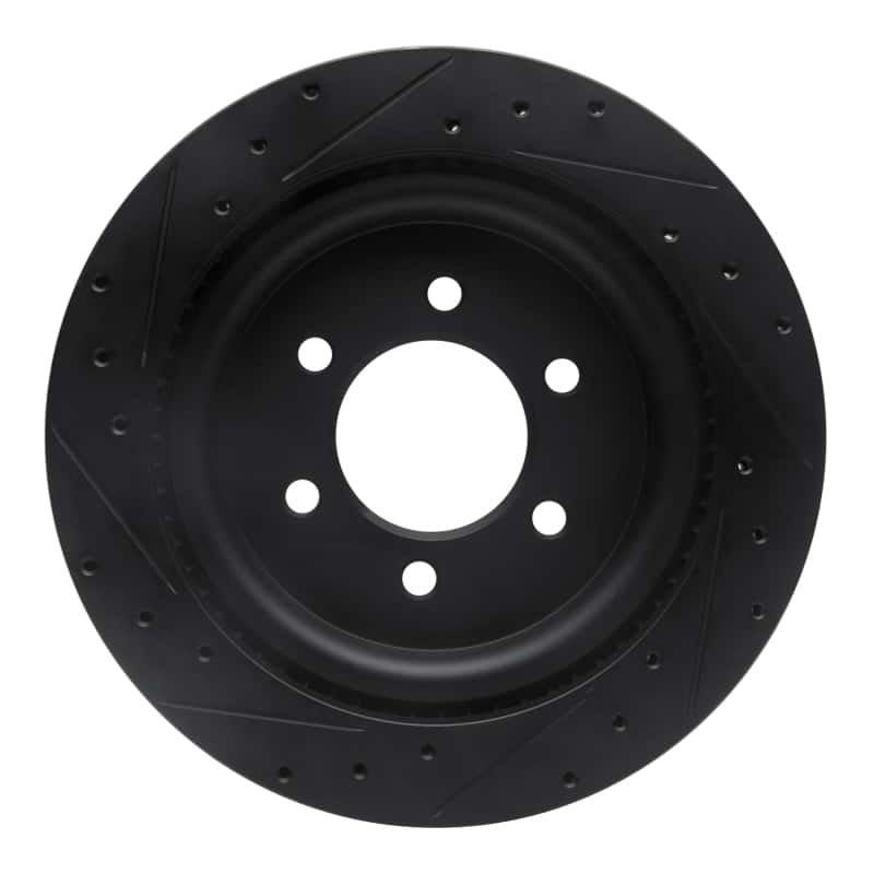 R1 Concepts — R1 21-25 Ford F-150 RWD Rear Right Drilled & Slotted Black Brake Rotor
Disc Brake Rotor - view 5