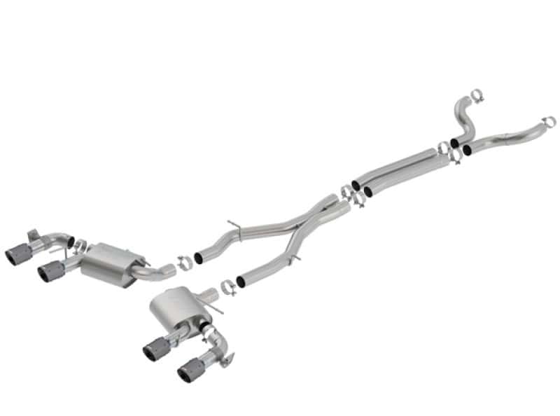 Borla — Borla 17-18 Chevrolet Camaro ZL1 6.2L V8 S Type Catback Exhaust w/ Dual Mode Valves CF Black Anod
Cat-Back System - view 1