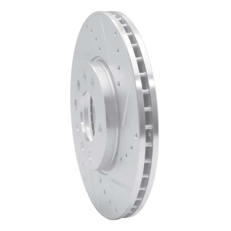 R1 Concepts — R1 03-11 Cadillac BLS (Mexico) Front Right Drilled & Slotted Silver Brake Rotor
R1 Brake Rotor Drill - view 2