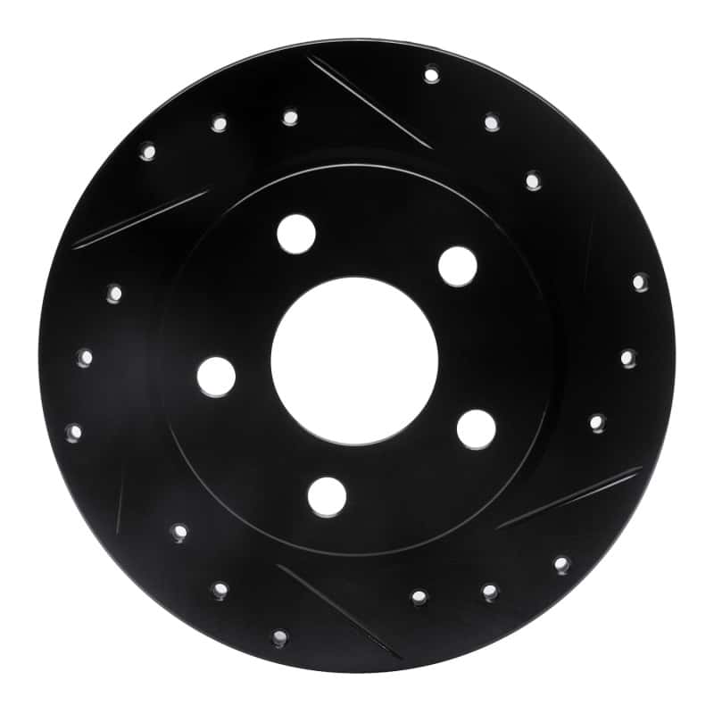 R1 Concepts — R1 93-05 Ford Taurus (Excl SHO) Rear Right Drilled & Slotted Black Brake Rotor
R1 Brake Rotor Drill - view 1