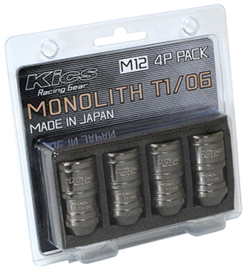 Project Kics — Project Kics 12 x 1.25 Glorious Black T1/06 Monolith Lug Nuts - 4 Pcs - view 2