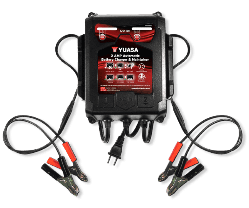 Yuasa Battery — Yuasa 2 Amp Charger & Maintainer - 6V/12V - view 2