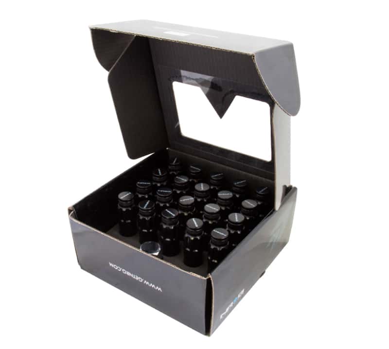 NRG — NRG 700 Series M12 X 1.5 Steel Lug Nut w/Dust Cap Cover Set 21 Pc w/Locks & Lock Socket - Black - view 1