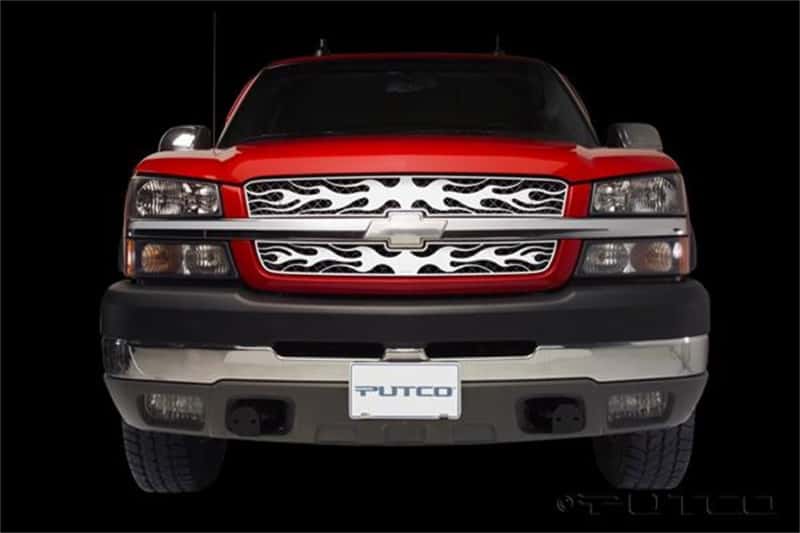 Putco — Putco 03-06 Chevrolet Avalanche w/o Body Cladding Flaming Inferno Stainless Steel Grille
Grille Insert - view 1
