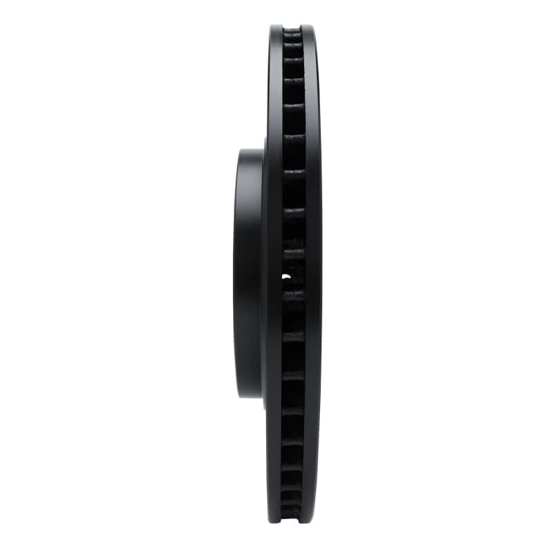 R1 Concepts — R1 20-25 Lexus RX350 Front Right Drilled & Slotted Black Brake Rotor - view 3