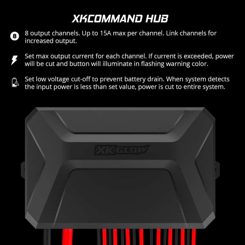 XKGLOW — XK Glow XKcommand Bluetooth Switch Panel for Lights 12V Accessory Offroad - view 2
