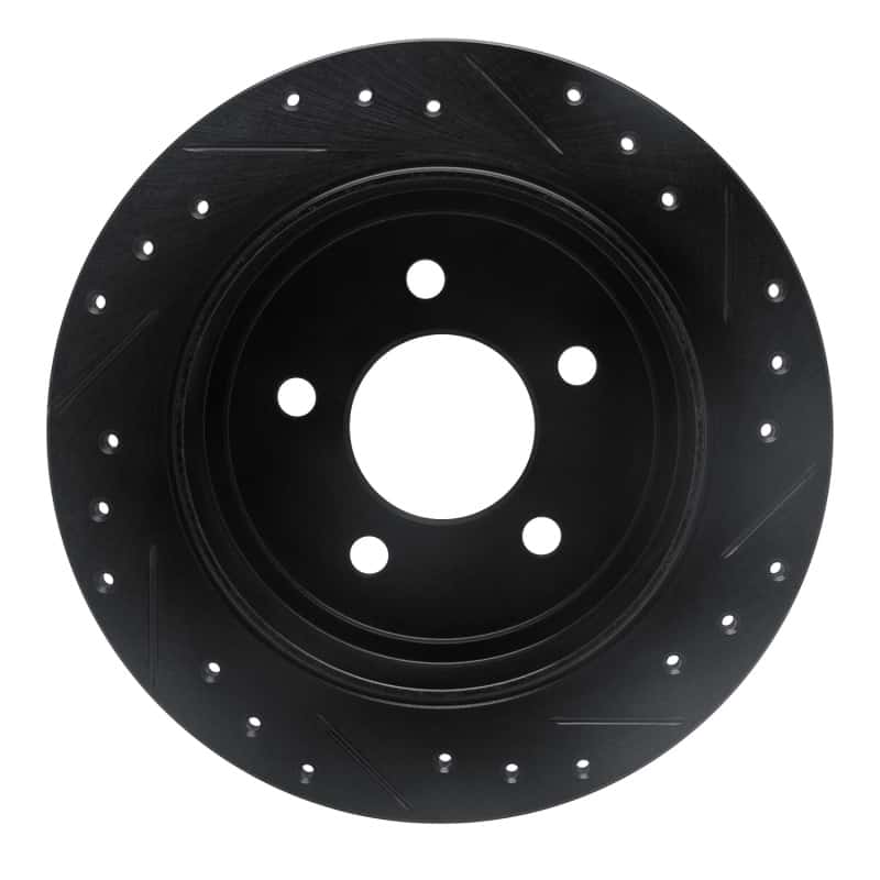 R1 Concepts — R1 95-02 Ford Explorer Sport Rear Left Drilled & Slotted Black Brake Rotor
R1 Brake Rotor Drill - view 5
