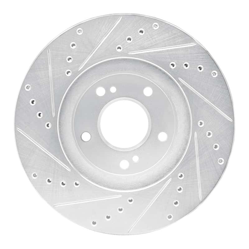 R1 Concepts — R1 97-01 Infiniti Q45 Front Right Drilled & Slotted Silver Brake Rotor
R1 Brake Rotor Drill - view 5