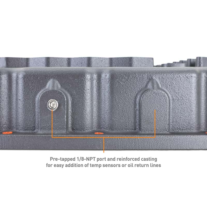Mishimoto — Mishimoto 2007.5 + Ram 6.7L Cummins 68RFE Transmission Pan - Cast - GR
Trans Oil Pan - view 8