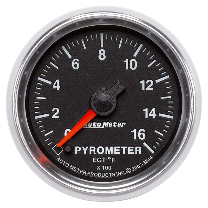 AutoMeter — Autometer GS 0-1600 degree F Full Sweep Electronic Pyrometer Gauge
2-1/16" PYROMETER KI - view 1