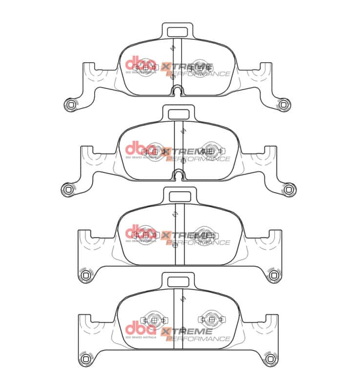 DBA — DBA 17-19 Audi A4 (w/318mm front Rotor) Front XP Performance Brake Pads
Brake Pad - view 2