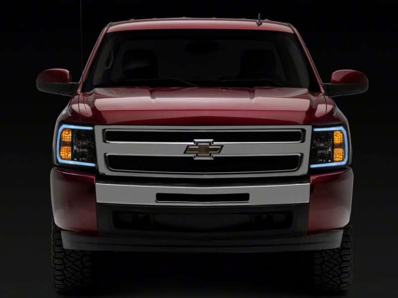 Raxiom — Raxiom 07-13 Chevrolet Silverado 1500 Axial Series Headlights w/ LED Bar- Blk Housing (Clear Lens)
Headlights - view 11