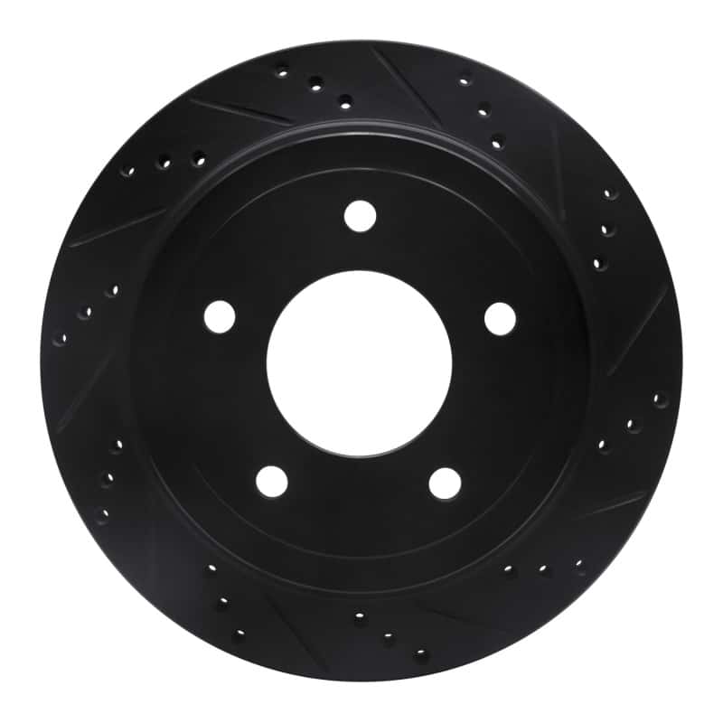 R1 Concepts — R1 04-06 Ford E-150 Club Wagon Rear Right Drilled & Slotted Black Brake Rotor
R1 Brake Rotor Drill - view 1
