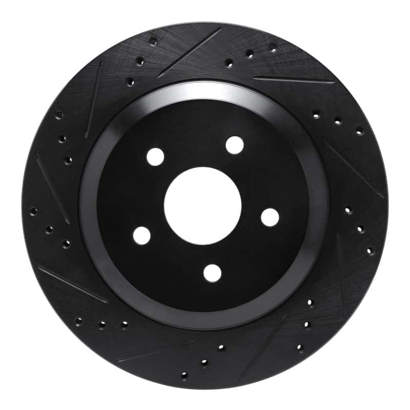 R1 Concepts — R1 04-07 Ford Freestar Rear Left Drilled & Slotted Black Brake Rotor
R1 Brake Rotor Drill - view 1