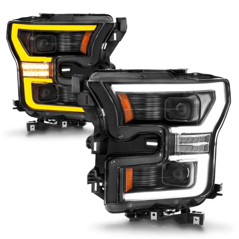 ANZO — ANZO 15-17 Ford F-150 LED Projector Headlights - w/ Light Bar Switchback Black Housing
Head Light Set
HdLtSet - view 8