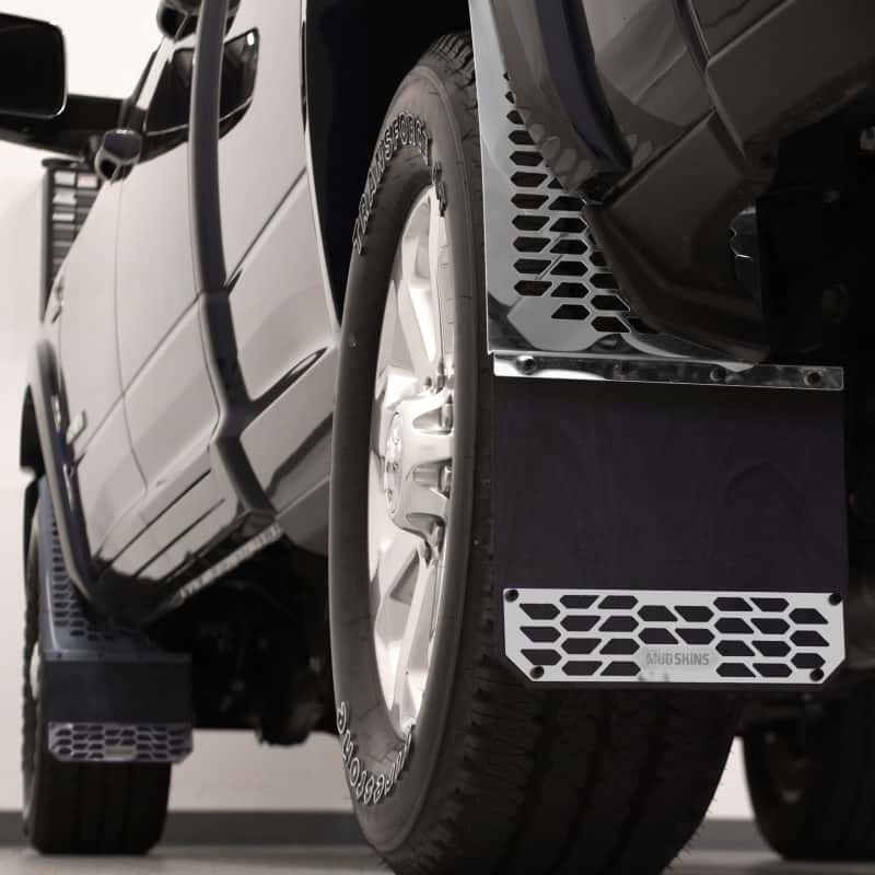 Putco — Putco 10-18 Ram HD Dually - (Fits Front) - Set of 2 Mud Skins - Polished SS w/ Hex Shield
Mud Flap - view 1