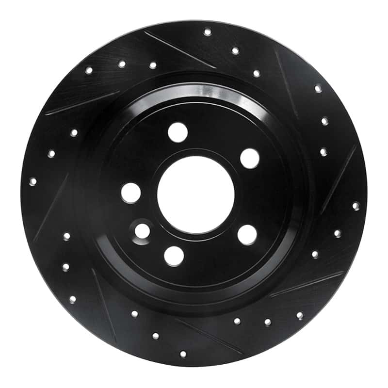 R1 Concepts — R1 07-18 Volvo S60 Cross Country Rear Right Drilled & Slotted Black Brake Rotor
R1 Brake Rotor Drill - view 1