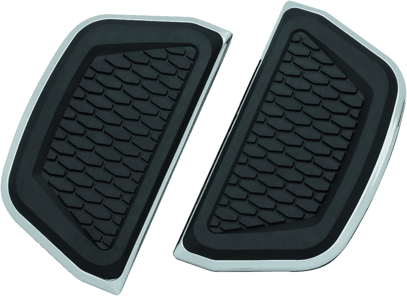 Kuryakyn — Kuryakyn Hex Passenger Board Inserts Chrome - view 1