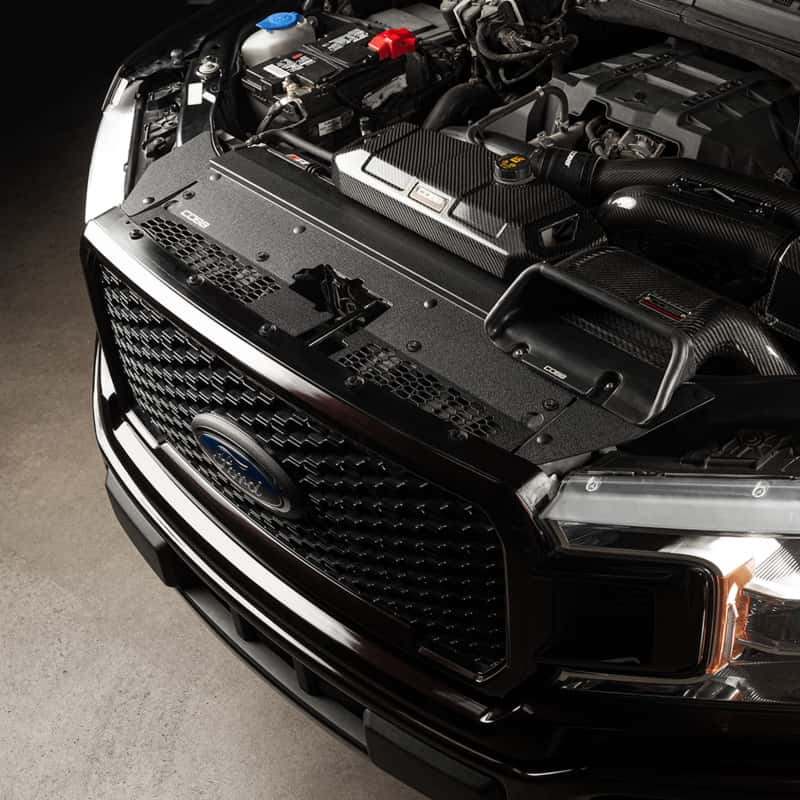 COBB — Cobb 18-20 Ford F-150 Eco Boost 3.5L/2.7L Radiator Shroud - Wrinkle Black - view 3